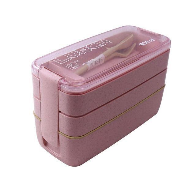 Lisslune | Eco-friendly 3-layer Bento box set with stylish tote bag