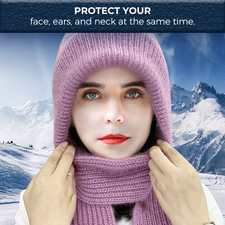 Lisslune | Integrated Ear Protection Windproof Cap Scarf