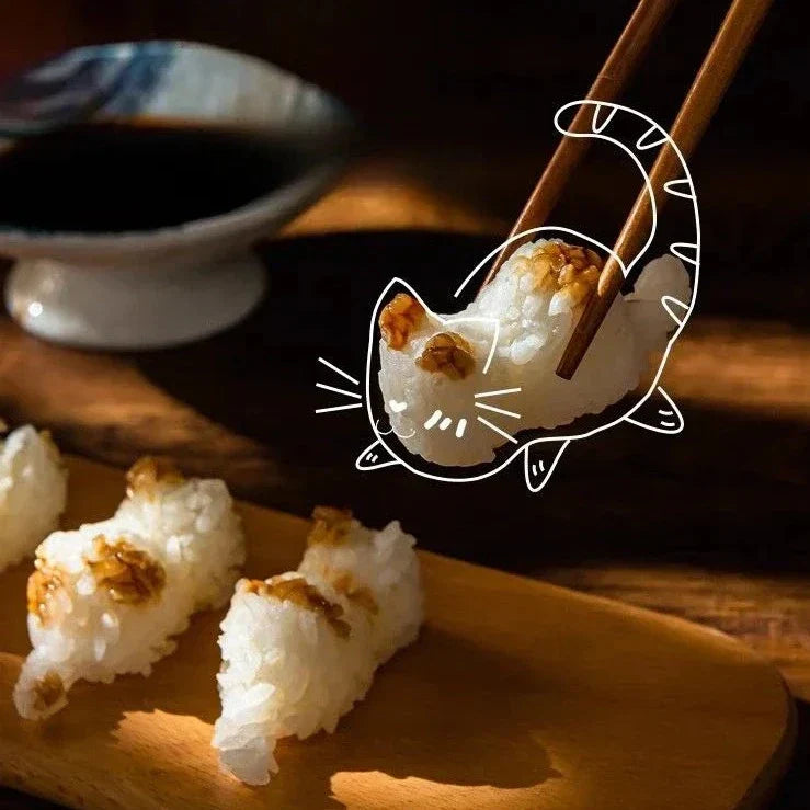 Lisslune | Happy Cat Easy Rice Ball Maker Mold