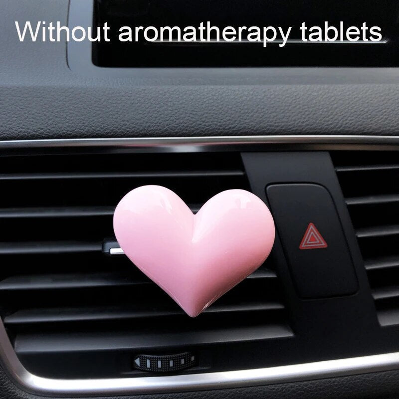 Lisslune | Charming Red Heart Car Air Freshener Clip