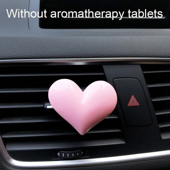 Lisslune | Charming Red Heart Car Air Freshener Clip