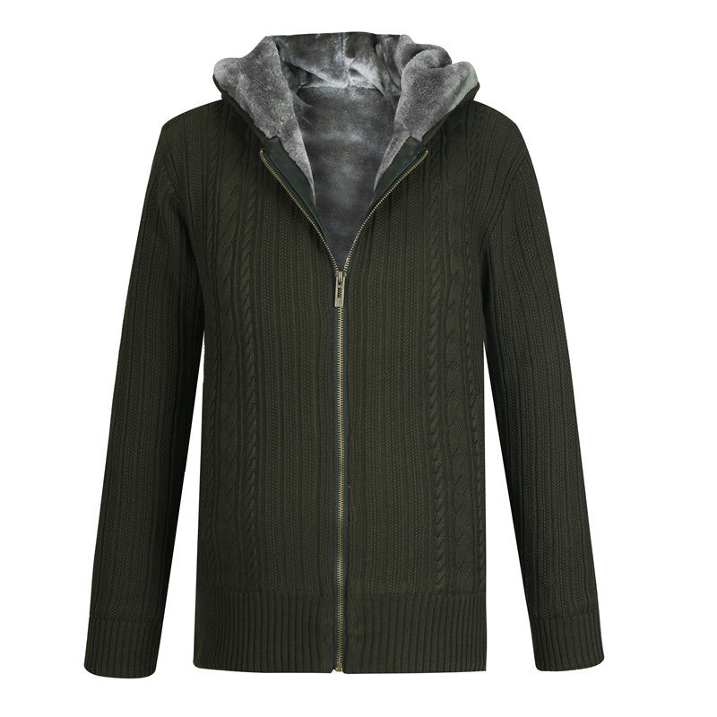 Men's cardigan with hood and lining material Lisslune