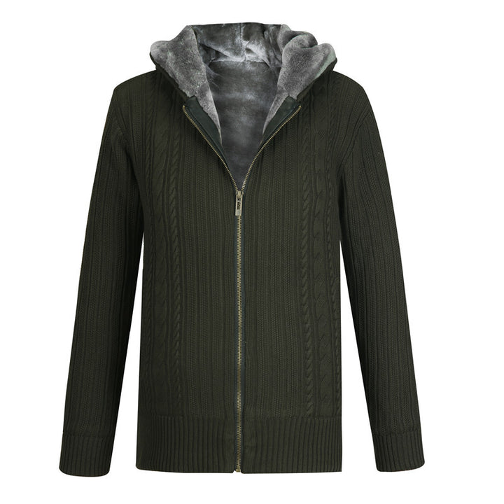 Men's cardigan with hood and lining material Lisslune