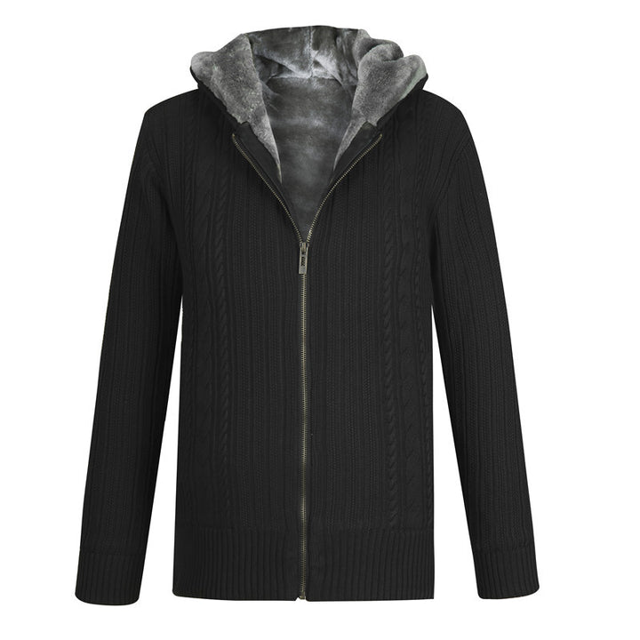 Men's cardigan with hood and lining material Lisslune