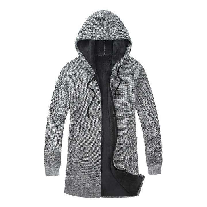 Men's Cozy Hooded Coat Made Of Soft Fleece Lisslune