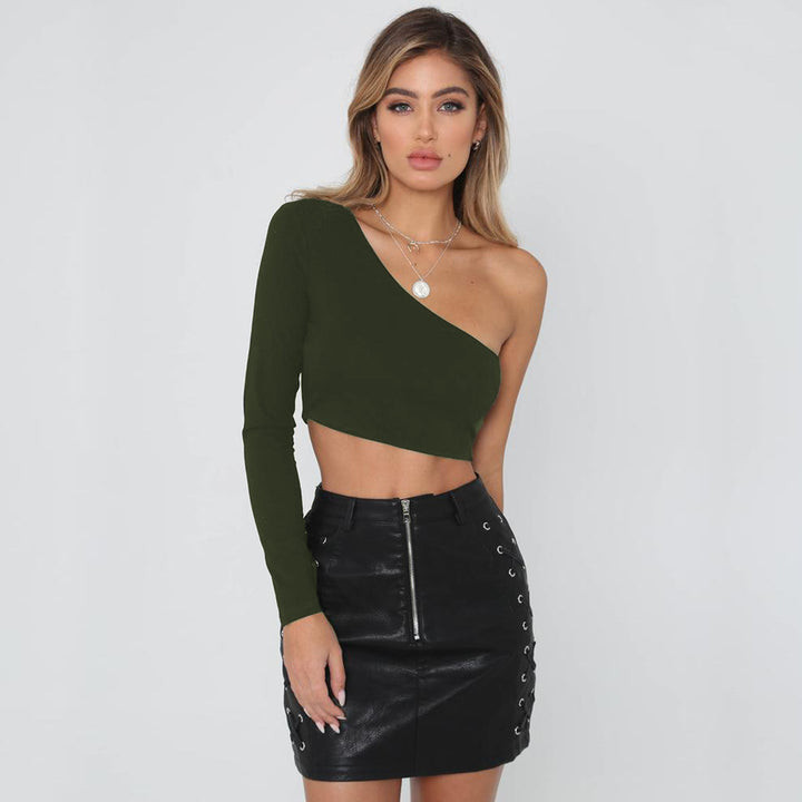 Damen Schulterfreies Crop-Top Lisslune