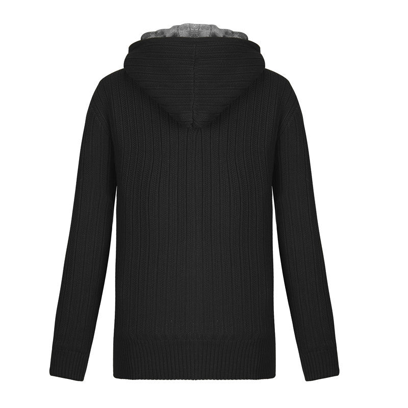 Men's cardigan with hood and lining material Lisslune