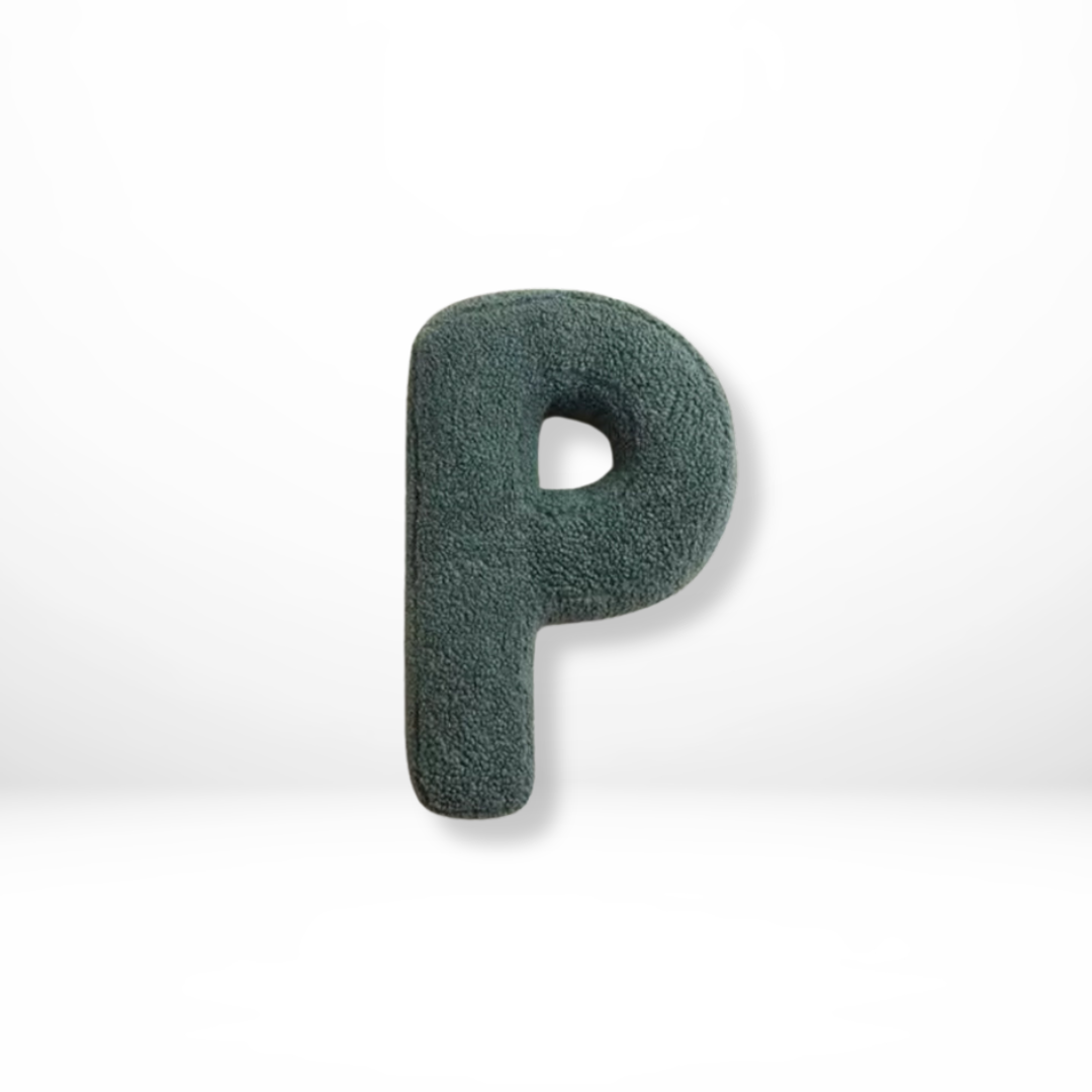 Lisslune | Alphabet Cushion Velura – Soft Velvet Decorative Cushion in Every Letter of the Alphabet