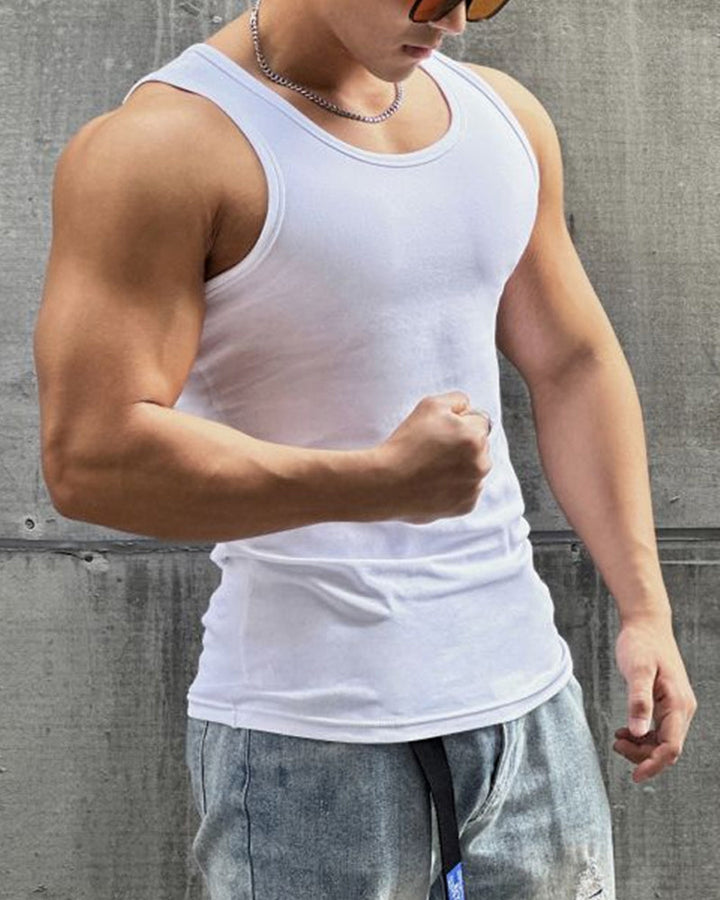 Lisslune | Men's solid color sleeveless vest