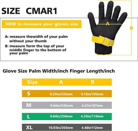 Lisslune | Food grade stainless steel mesh metal glove