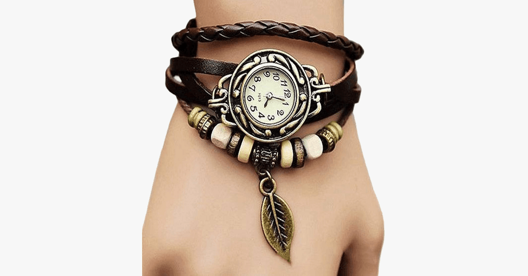 Lisslune | The Boho-Chic Leaf Vintage Watch