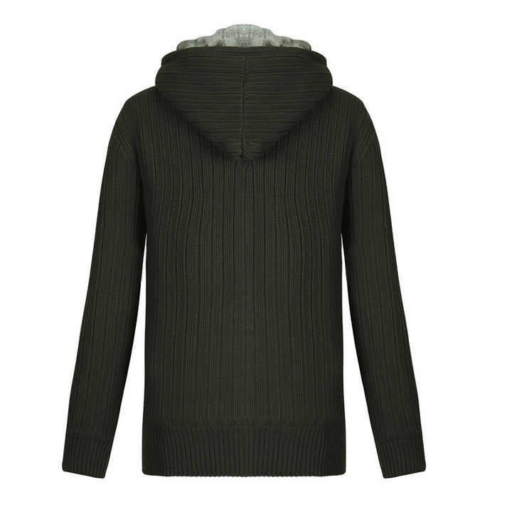 Men's cardigan with hood and lining material Lisslune