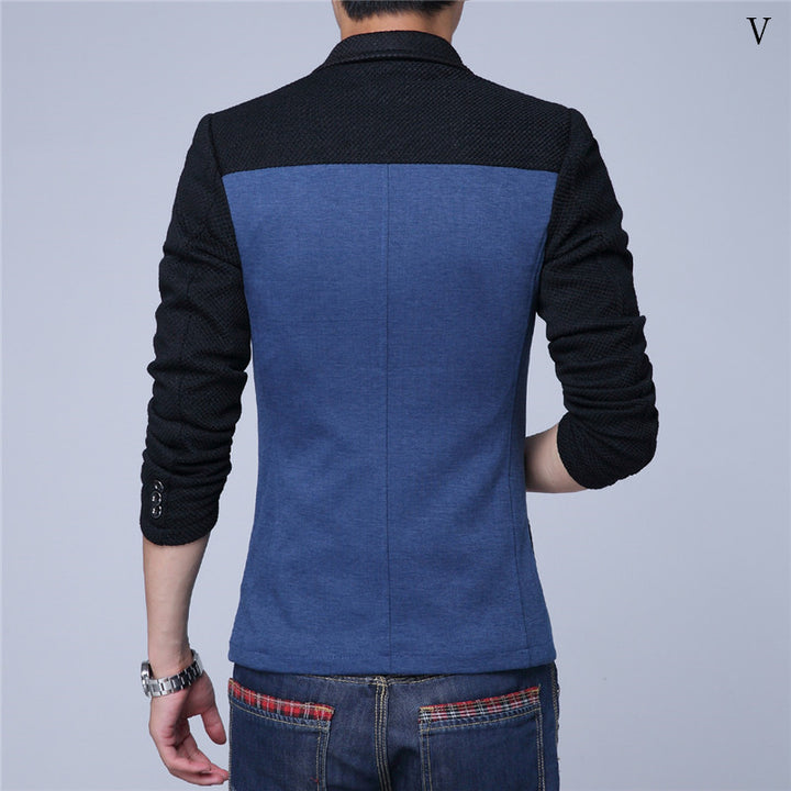 Men's elegant blazer jacket with contrasting sleeves Lisslune