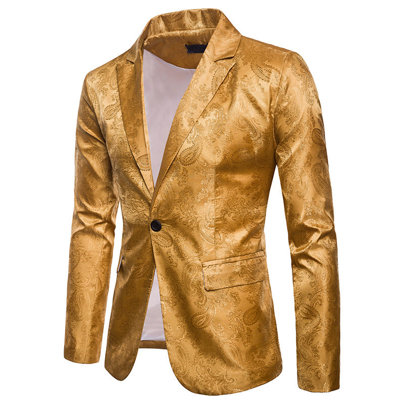 Men's elegant tuxedo blazer with jacquard pattern Lisslune
