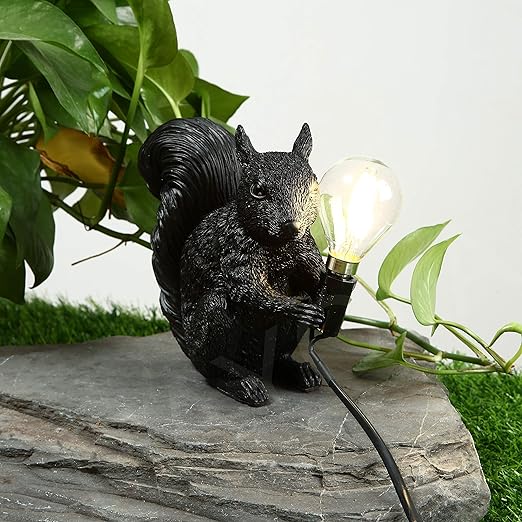Lisslune | SquirrelBright Nordic Squirrel Table Lamp | Designer Decor | LED Mood Light | Perfect for Home