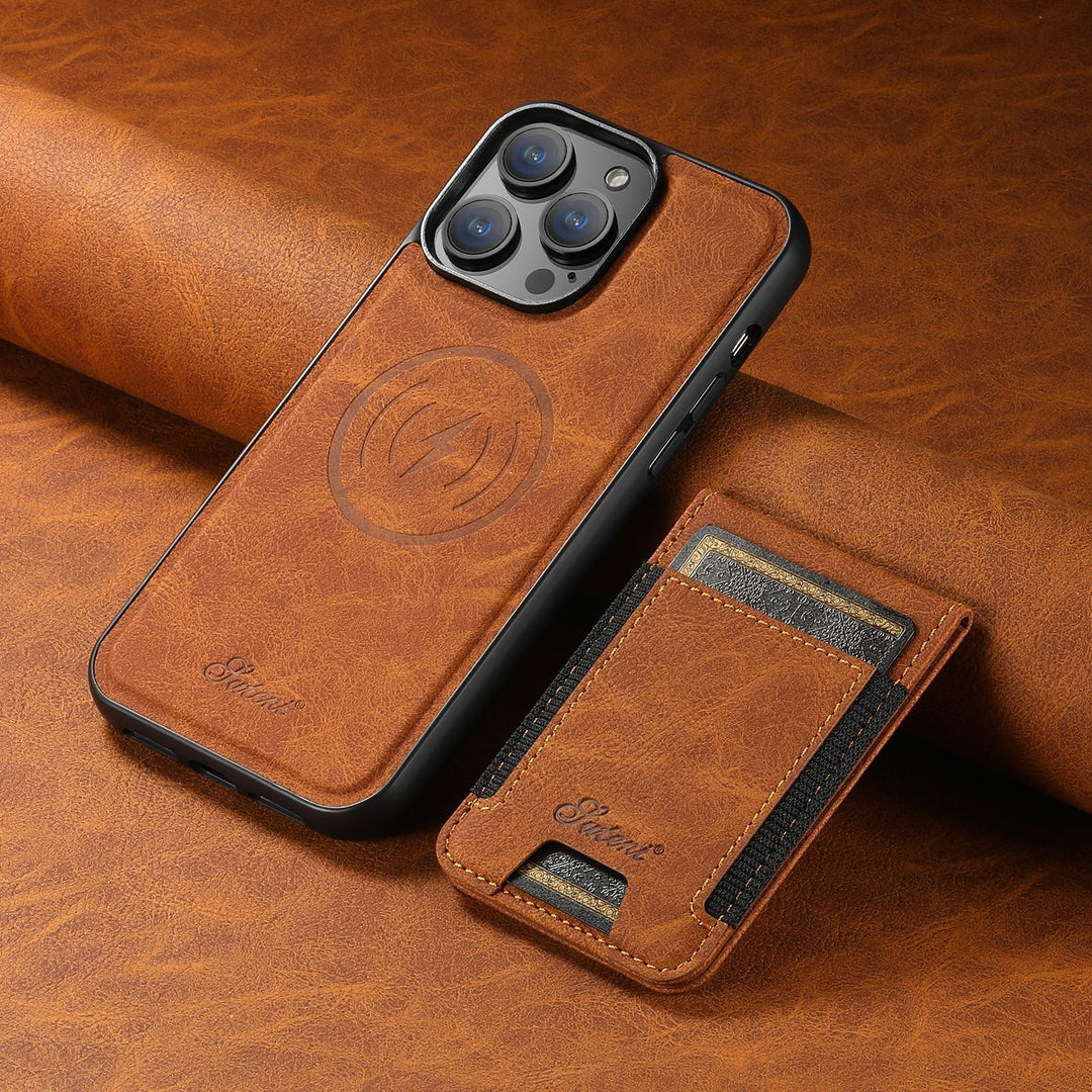 Lisslune | Leather phone case with card holder and MagSafe compatibility