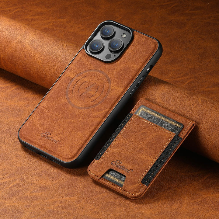 Lisslune | Leather phone case with card holder and MagSafe compatibility