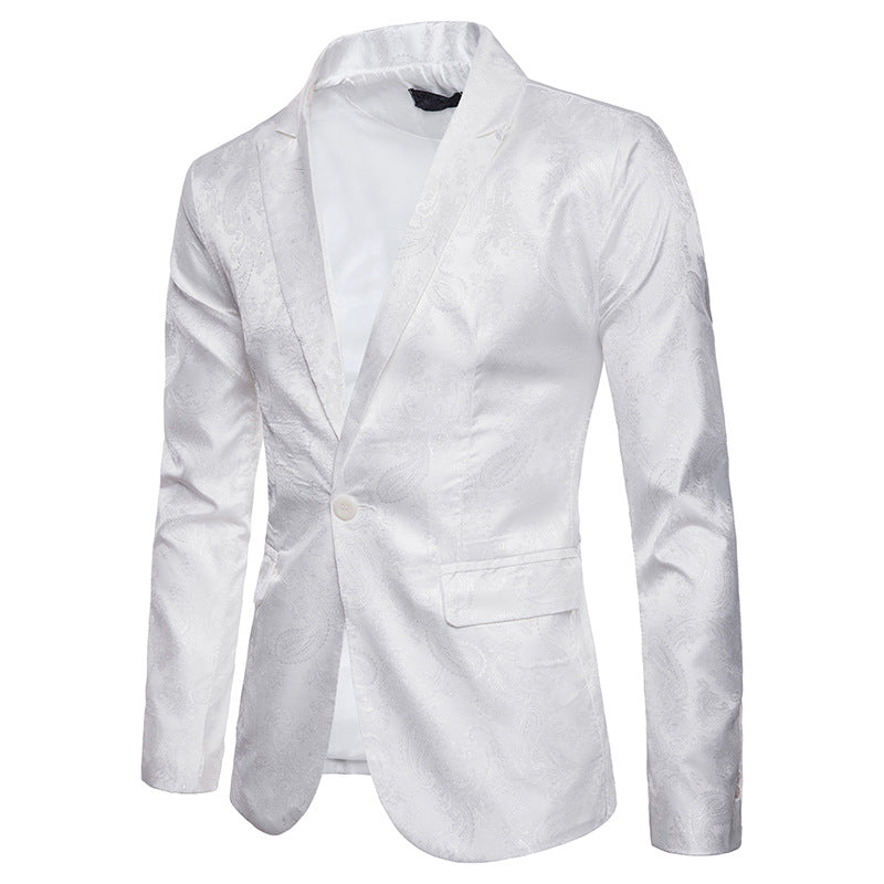 Men's elegant tuxedo blazer with jacquard pattern Lisslune