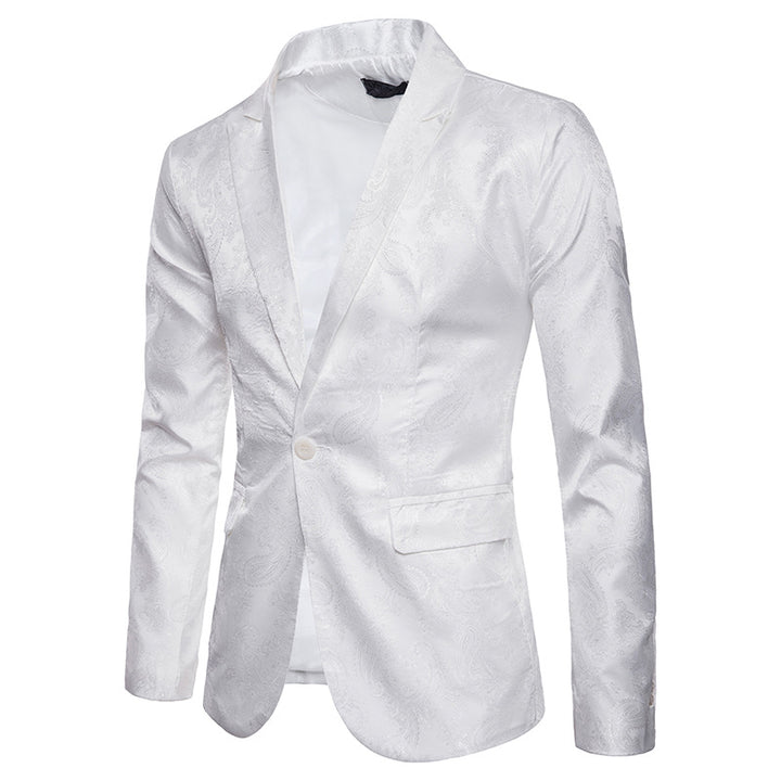 Men's elegant tuxedo blazer with jacquard pattern Lisslune