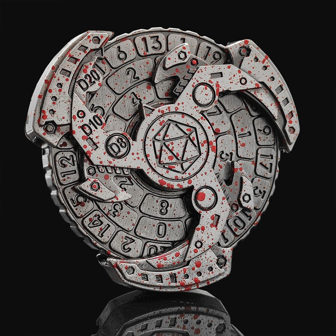 Lisslune | 7-in-1 Fidget Spinner Polyhedral Metal Dice