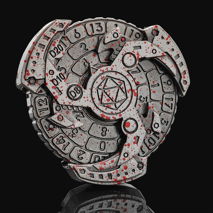 Lisslune | 7-in-1 Fidget Spinner Polyhedral Metal Dice