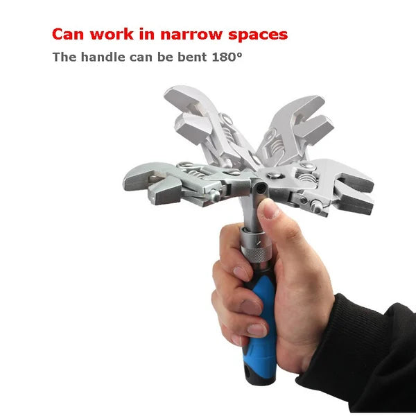 Lisslune | 5 In 1 Telescopic Shaking Head Ratchet Wrench