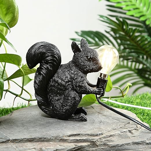 Lisslune | SquirrelBright Nordic Squirrel Table Lamp | Designer Decor | LED Mood Light | Perfect for Home