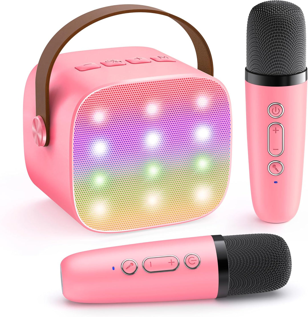 Lisslune | Portable Mini Karaoke Machine with Bluetooth Speaker & 2 Wireless Mics – Veylo