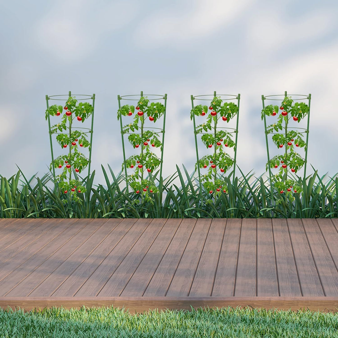 Lisslune | Climbing frame for plants – Sturdy support ring frame for climbing plants