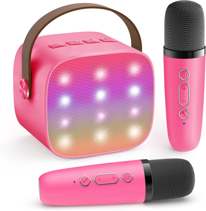 Lisslune | Portable Mini Karaoke Machine with Bluetooth Speaker & 2 Wireless Mics – Veylo