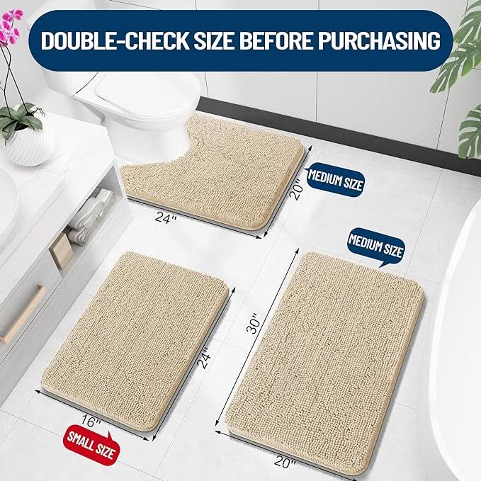 Lisslune | SERENITY - Plush Luxury Bath Mat