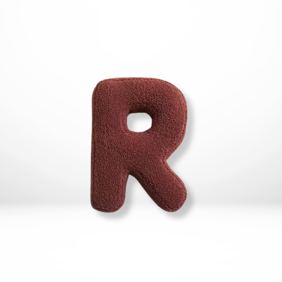 Lisslune | Alphabet Cushion Velura – Soft Velvet Decorative Cushion in Every Letter of the Alphabet