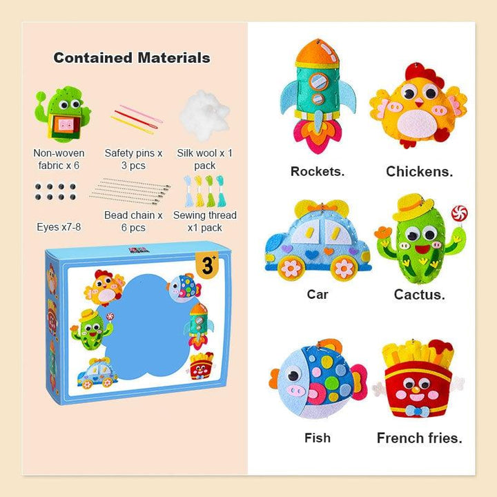 Lisslune | DIY sewing kit for children – Creative crafting with cute animal motifs