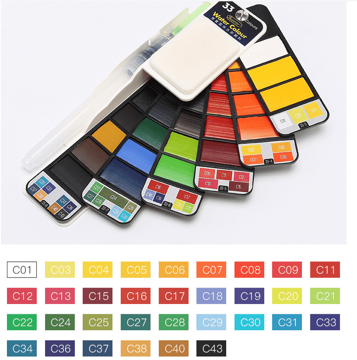 Lisslune | Handy Watercolor Travel Kit