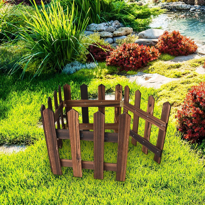 Lisslune | Decorative wooden garden fence for flower beds and outdoor areas