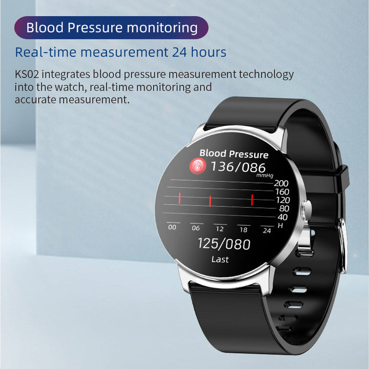 Lisslune | BCKS02 Blood sugar meter Blood oxygen Blood pressure Heart rate Bluetooth Smartwatch
