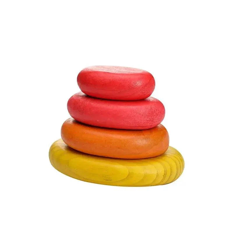 Lisslune | Colorful Wooden Building Blocks Set for Creative Learning and Logical Development