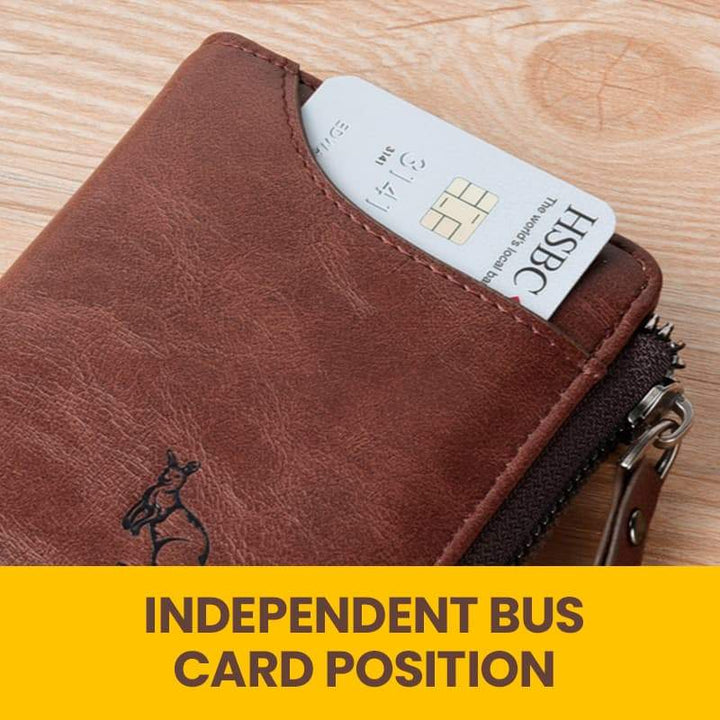 Lisslune | Men's Essentials-Multi-functional RFID Blocking Waterproof Durable PU Leather Wallet
