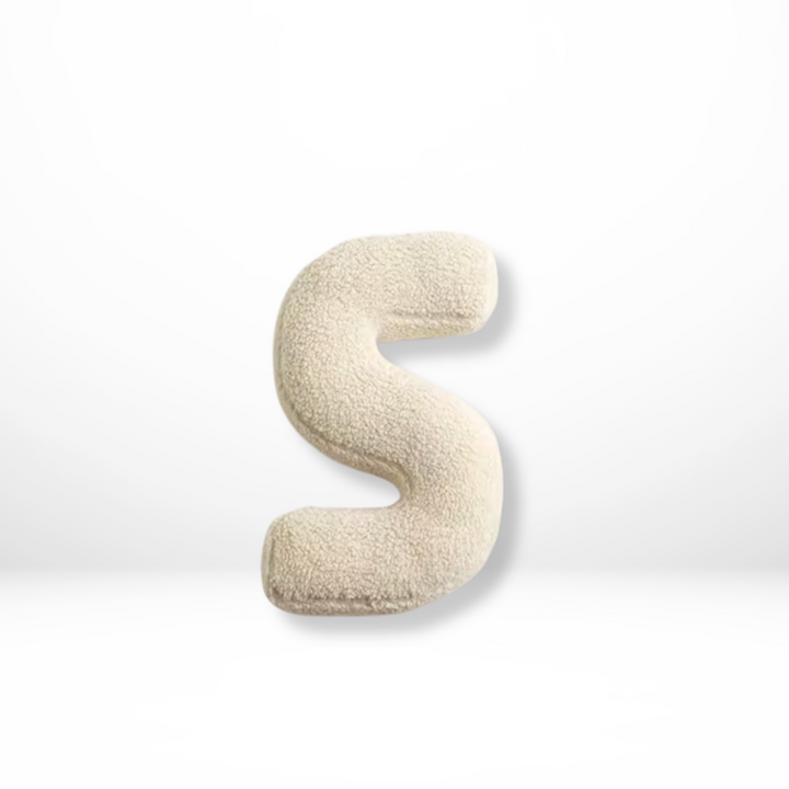 Lisslune | Alphabet Cushion Velura – Soft Velvet Decorative Cushion in Every Letter of the Alphabet
