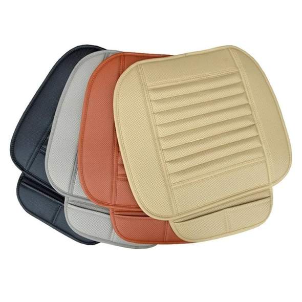 Lisslune | Leather Bamboo Charcoal Car Seat Cushion-Absorbing odor(Four Seasons Universal)