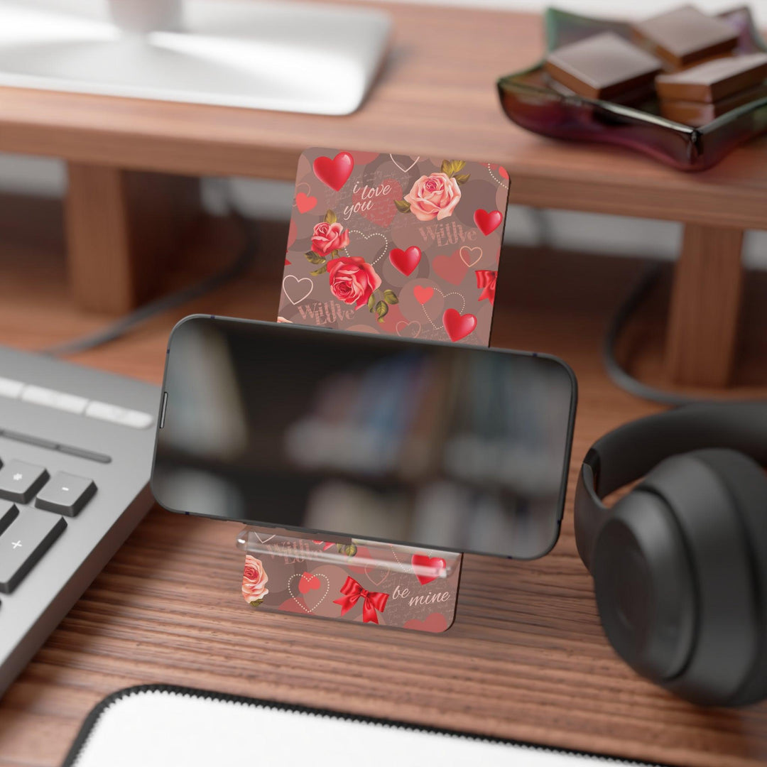Lisslune | Modern geometric Valentine's Day smartphone holder