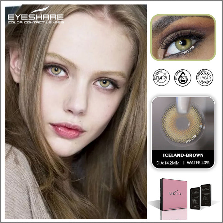 Rynx Island Brown 14.2mm 1 Pair | 1 Year