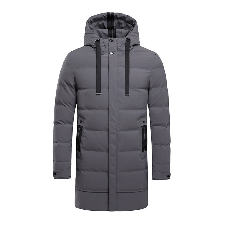 Men's insulated outdoor jacket with adjustable hood and functional pockets Lisslune