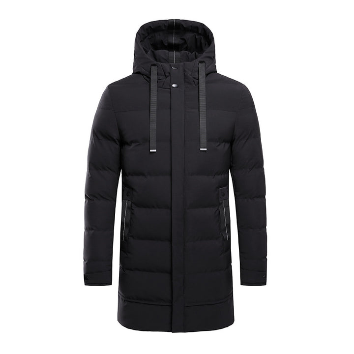 Men's insulated outdoor jacket with adjustable hood and functional pockets Lisslune