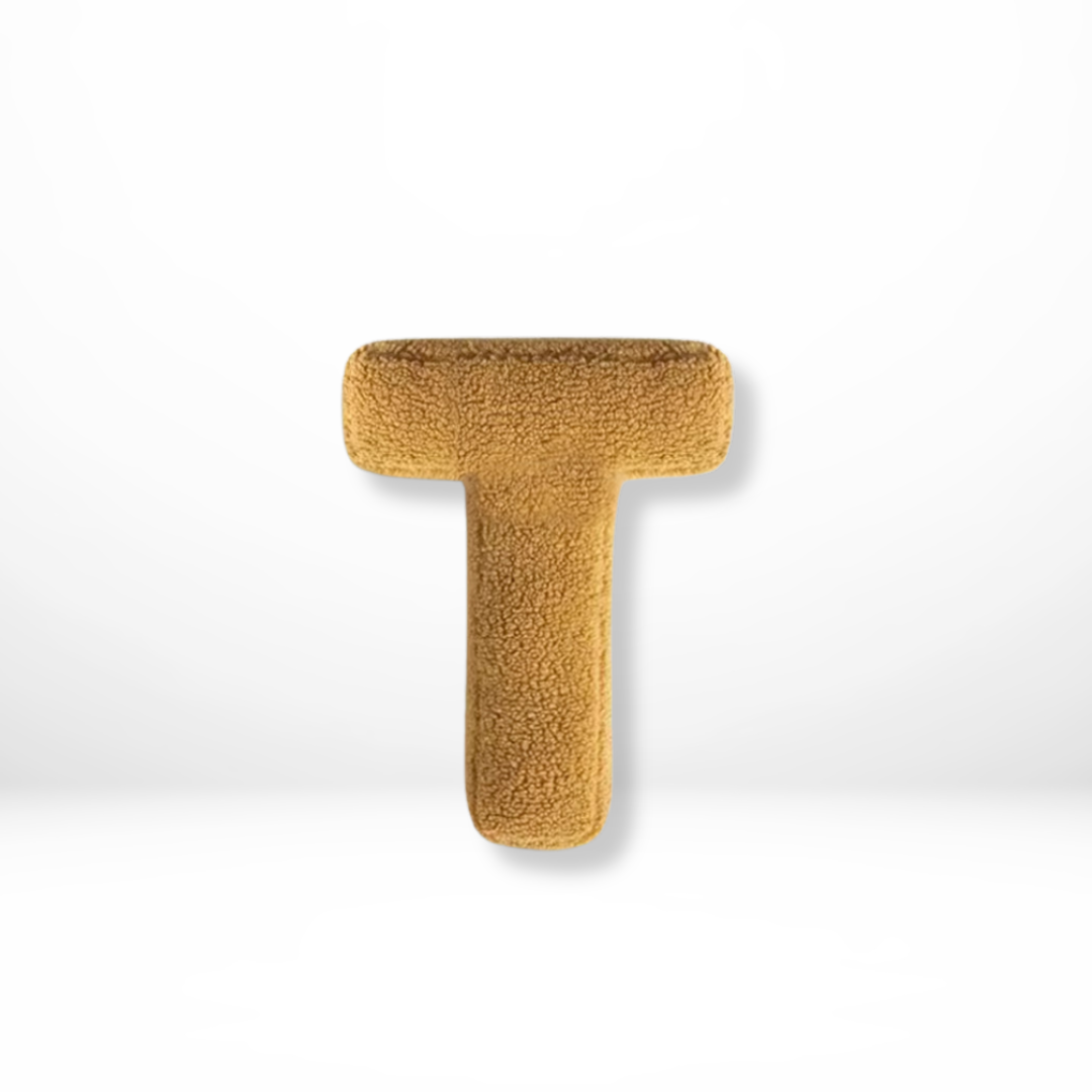 Lisslune | Alphabet Cushion Velura – Soft Velvet Decorative Cushion in Every Letter of the Alphabet