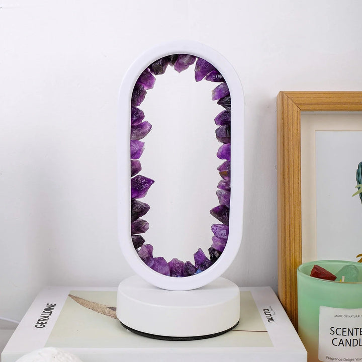 Lisslune | CrystalGlow – Handmade amethyst atmospheric lamp for relaxation and peace
