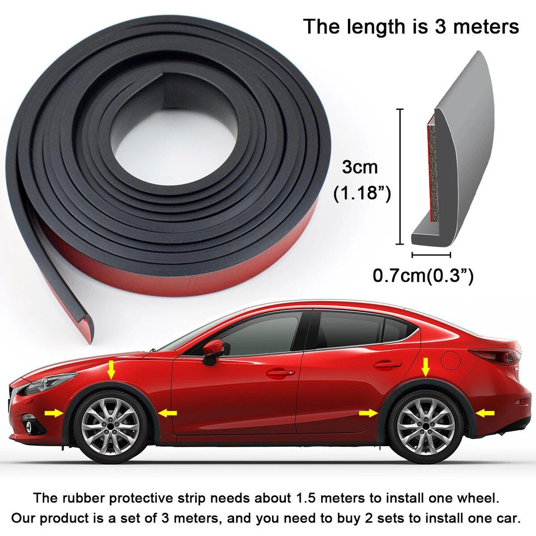 Lisslune | Universal car wheel arch protectors and splash guard kit
