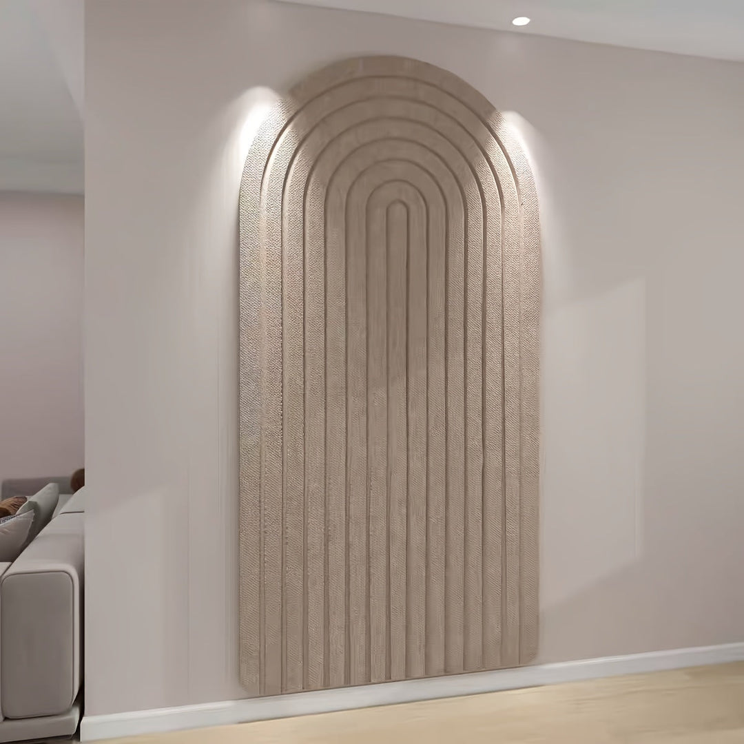 Lisslune | Curved Felt Notice Board – Large Self-Adhesive Wall Decoration made of Polyester Felt