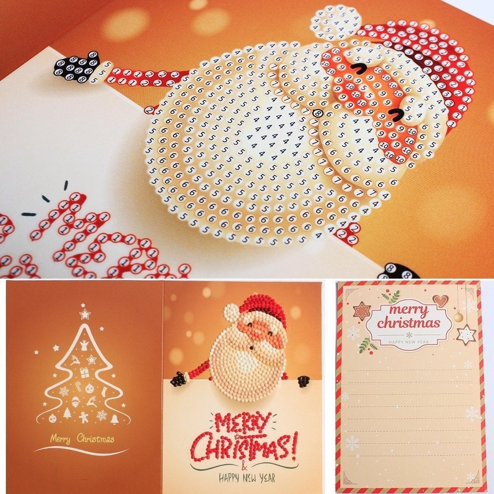 Lisslune | 5D Diamond Painting Christmas Cards New Arrival (8 Pack)