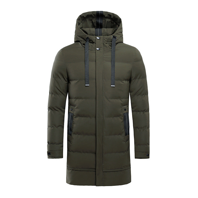 Men's insulated outdoor jacket with adjustable hood and functional pockets Lisslune